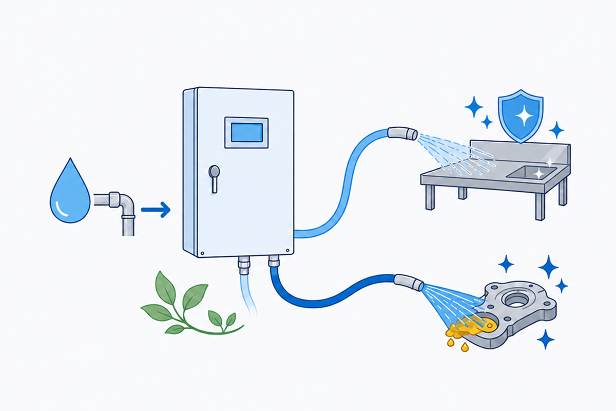薬品に頼らず、水から「機能水」をつくる。